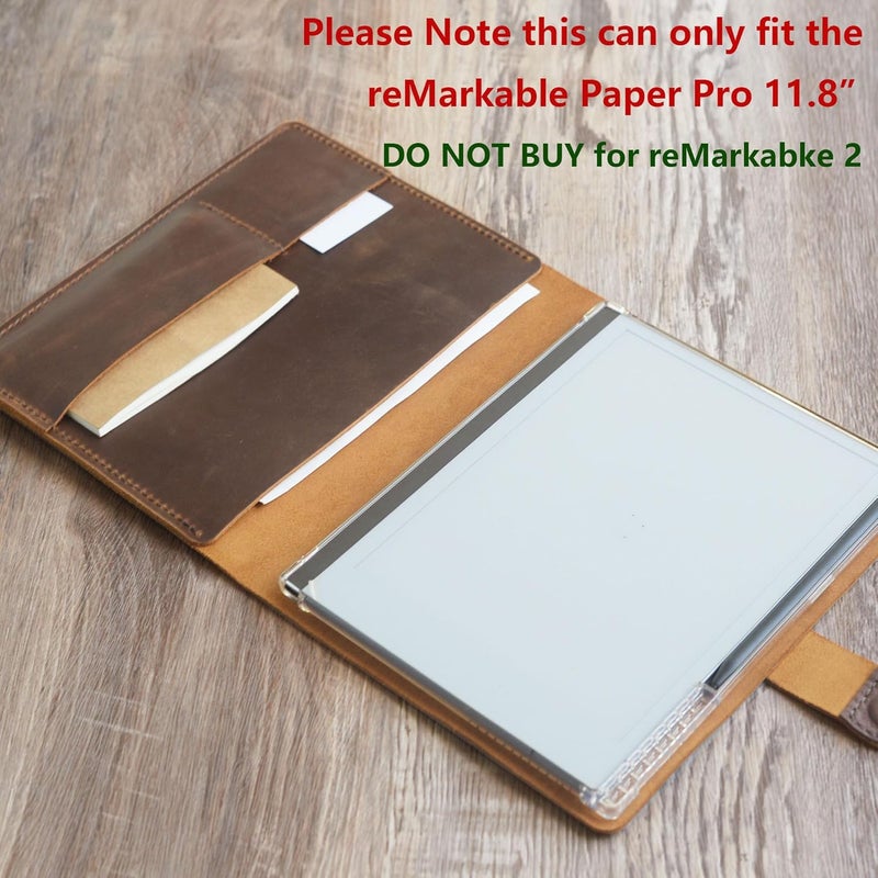 EXTRA STUDIO Genuine Leather Case for remarkable paper pro 11.8“, remarkable paper pro Cover with Premium Pen Holder, 606B-SC11.8 - Image 2
